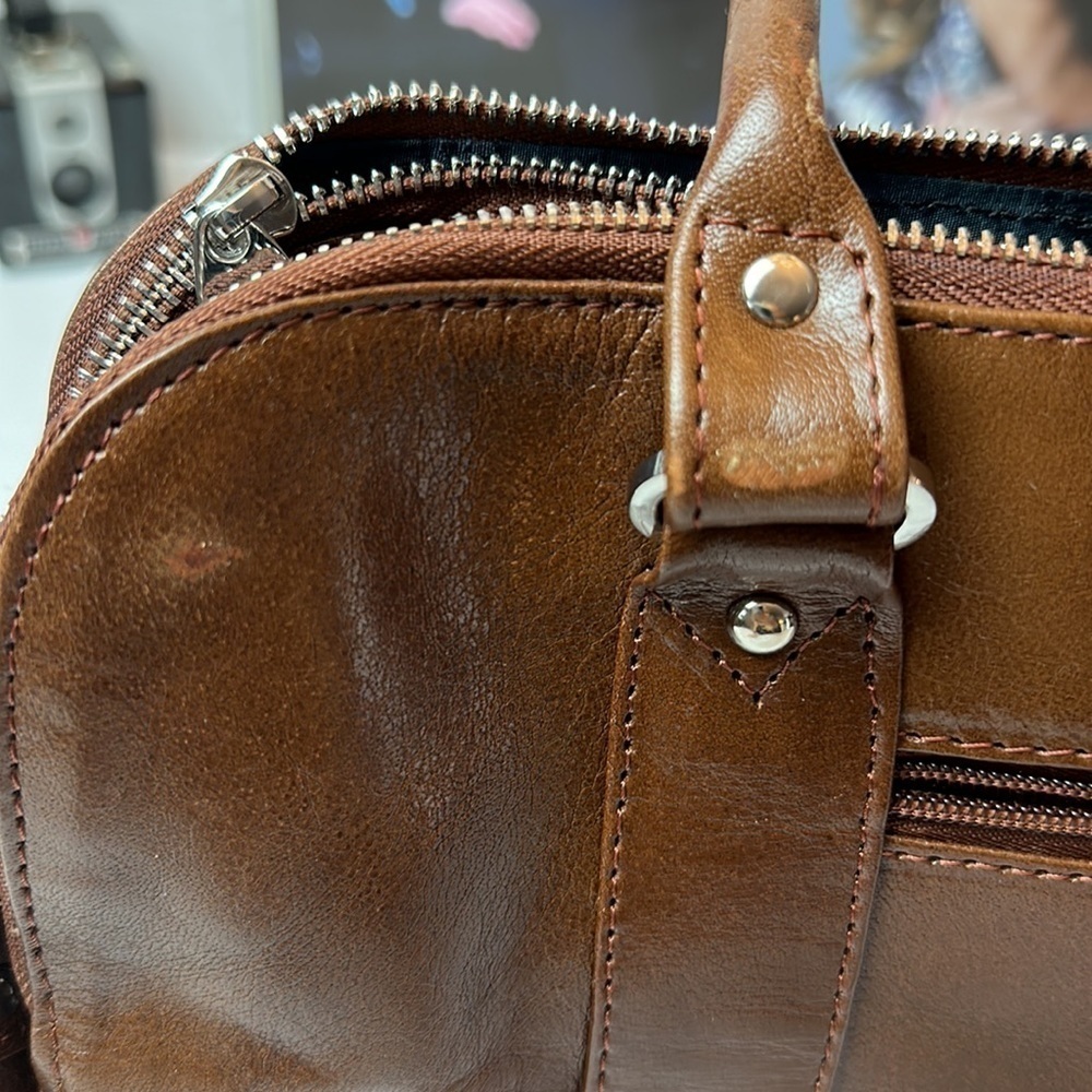 Ashwood Brown Leather Gina Bridge Tote Satchel Bag - Picture 10 of 16